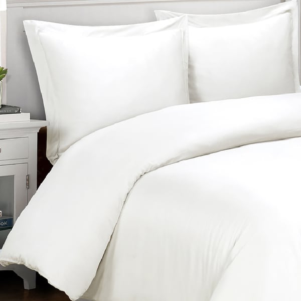 Cotton Percale 400 Thread Count 3-piece Duvet Cover Set