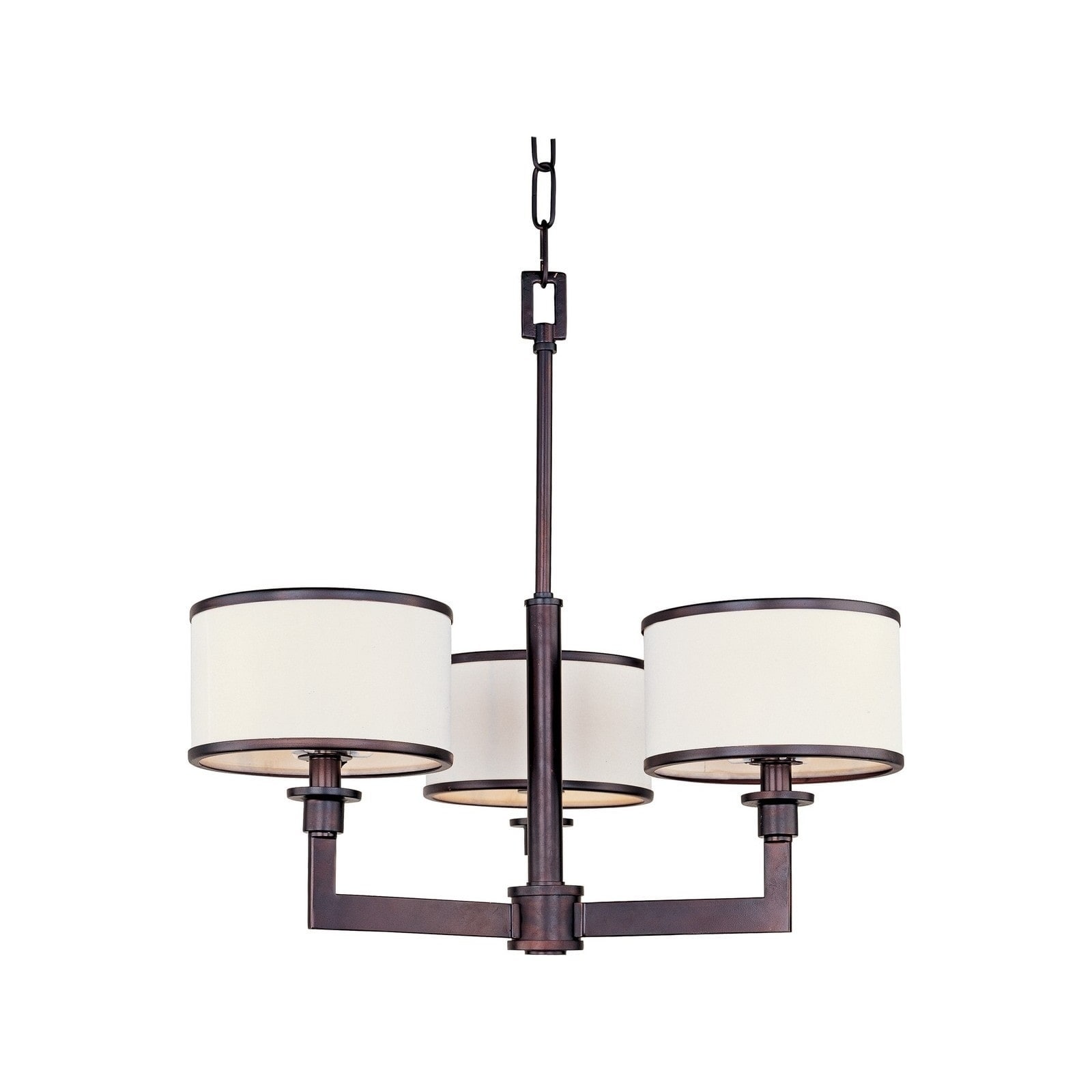Maxim Nexus Bronze 3-light Chandelier (Nexus 3-Light Chandelier) - Chandeliers For Bedrooms by Overstock.com