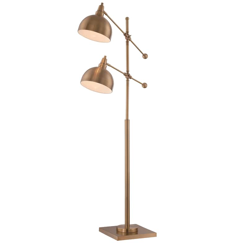 Lite Source Cupola 2-light Floor Lamp - Gold