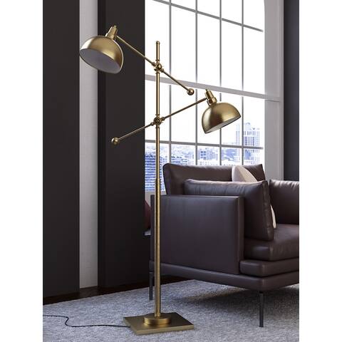 Lite Source Cupola 2-light Floor Lamp - Gold