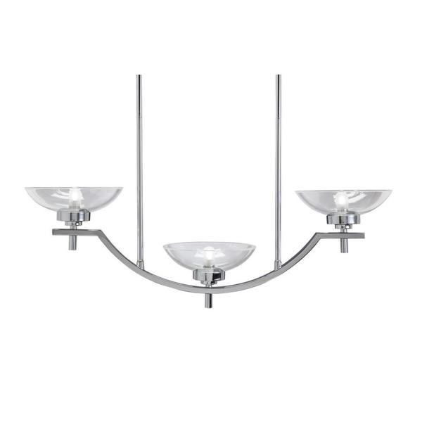 Kichler Lighting Contemporary 3 Light Chrome Chandelier Island Kichler Lighting Contemporary 3 Light Chrome Chandelier Island