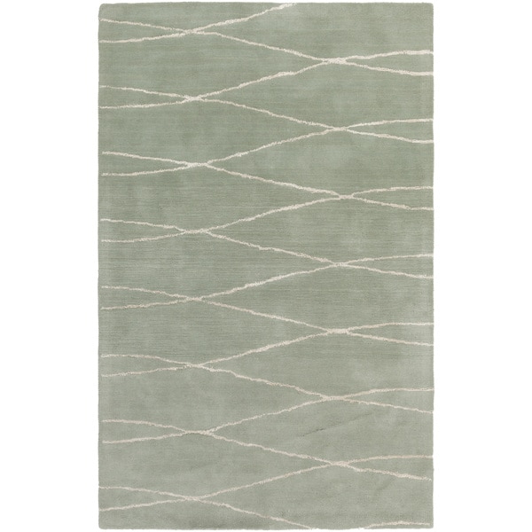 Hand-Tufted Fatima Geometric Wool Area Rug