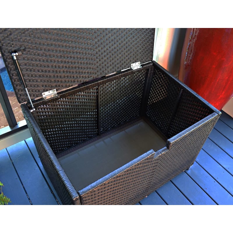 Medium Tortoise Outdoor Wicker Storage Box - 36" L x 24" W x 24" H