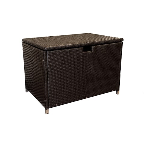 Medium Tortoise Outdoor Wicker Storage Box - 36" L x 24" W x 24" H