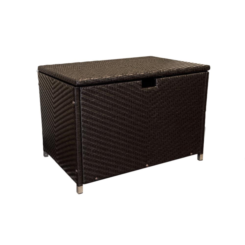 Medium Tortoise Outdoor Wicker Storage Box - 36" L x 24" W x 24" H