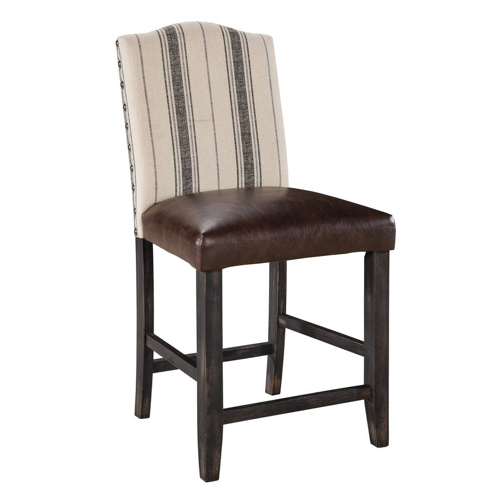 Signature Design by Ashley 24-inch Moriann Upholster Two-tone Bar Stool (Set of 2)