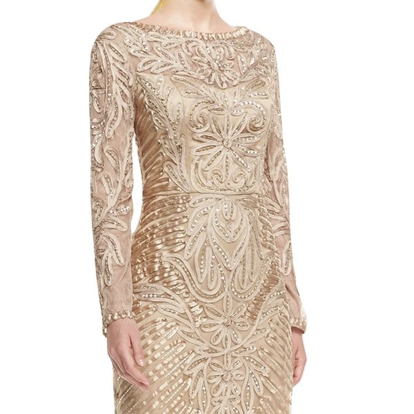 sue wong beaded cocktail dress