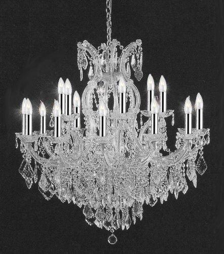 Empress Crystal Crystal Chandelier Lighting With Chrome Sleeves