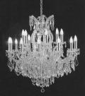 Empress Crystal Crystal Chandelier Lighting With Chrome Sleeves