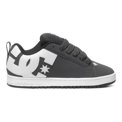 Men's DC Shoes Court Graffik Grey/White - Free Shipping On Orders Over ...