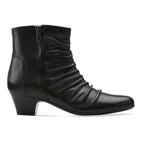 clarks low heel ankle boots