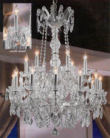 Maria Theresa Crystal Chandelier Lighting H30 x W28 - Chandeliers For Bedrooms by Overstock.com