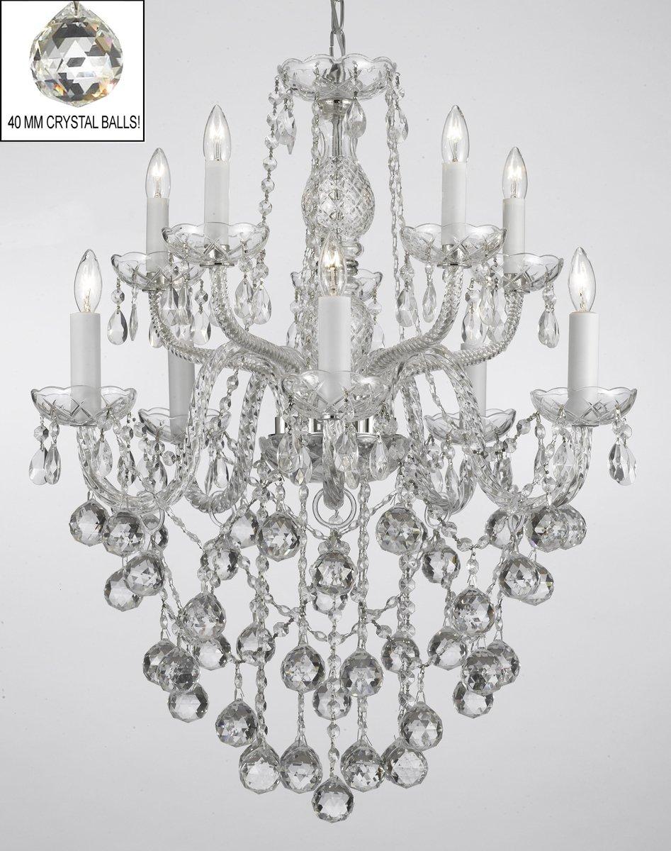 All Crystal Chandelier Lighting With 40 mm Crystal Balls - Chandeliers For Bedrooms by Overstock.com