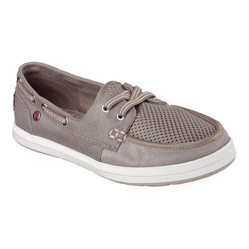 Women's Skechers BOBS Flexy High Tide Boat Shoe Taupe - 18407692 ...