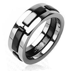 titanium gemstone ring