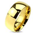 Classic Gold IP Solid Titanium Band Ring