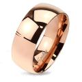 Classic Rose Gold IP Solid Titanium Band Ring