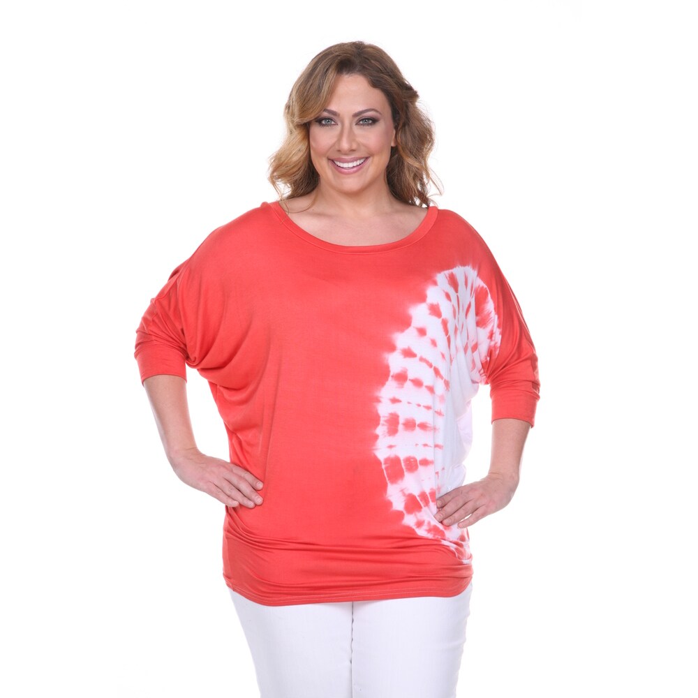 womens tie dye tunic top