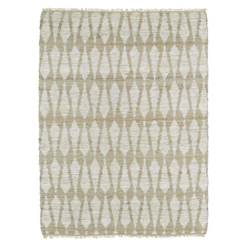 Handmade Natural Fiber Canyon Ivory Rug (8' x 11') - 8' x 11'