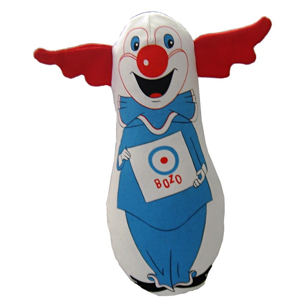 Multipet 9 inch Bozo the Clown Plush Dog Toy