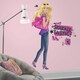 preview thumbnail 1 of 1, Roommates Barbie Pinktastic Peel and Stick Giant Wall Decal