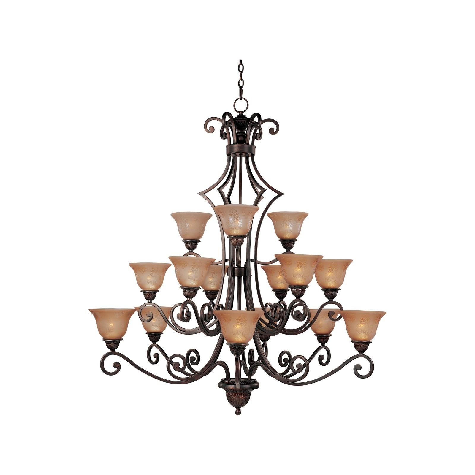 Symphony Bronze 15 light Multi Tier Chandelier   Shopping