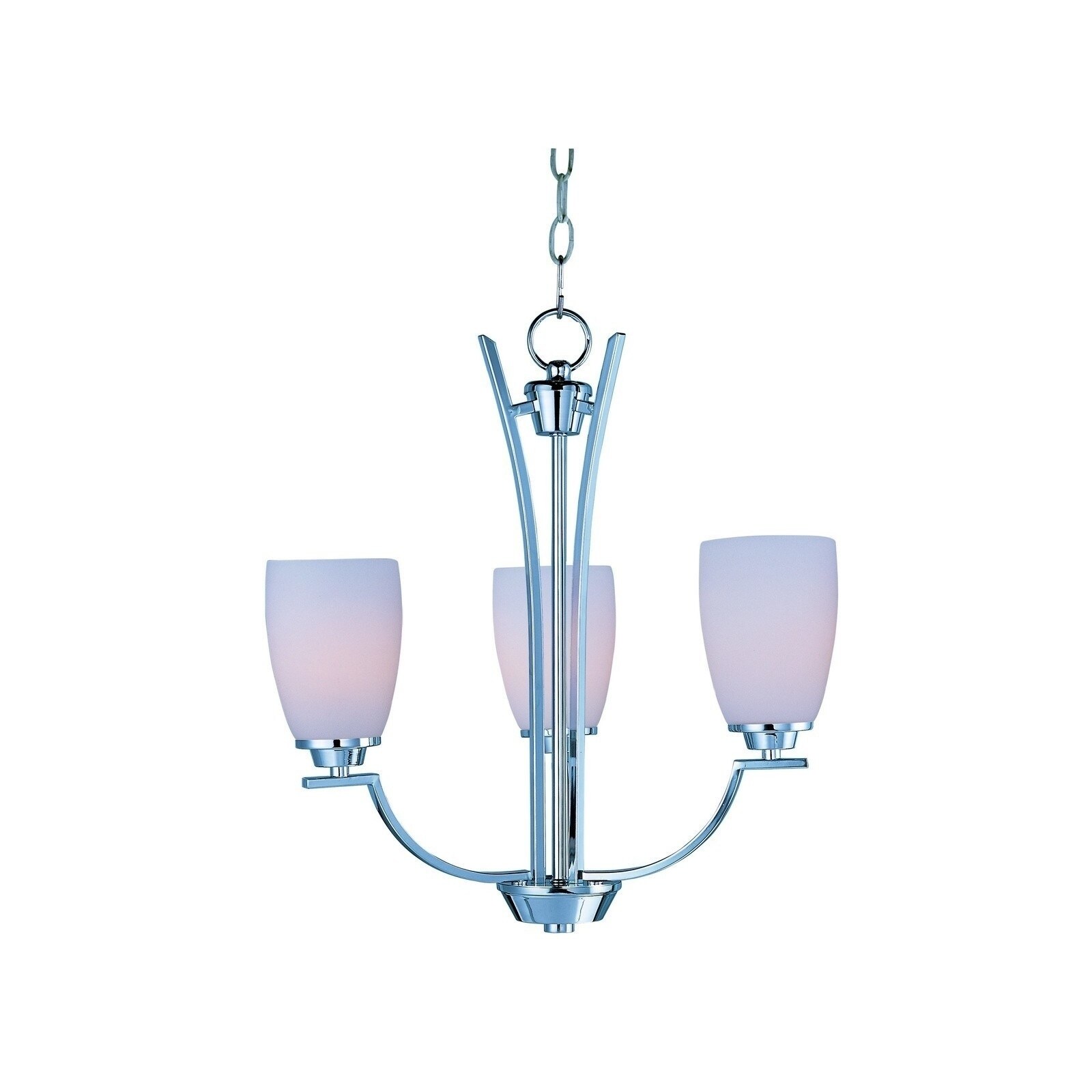Maxim Rocco Chrome 3-light Mini Chandelier - Polished chrome (Polished chrome) - Chandeliers For Bedrooms by Overstock.com