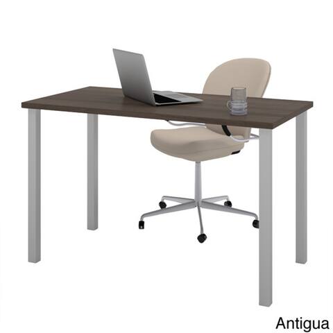 Bestar Square Metal Leg Work Table