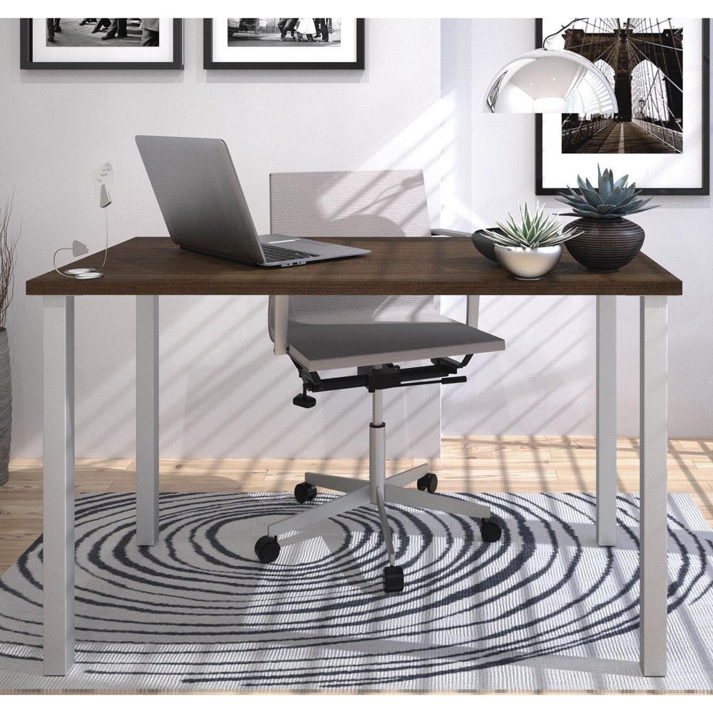 Bestar Square Metal Leg Work Table