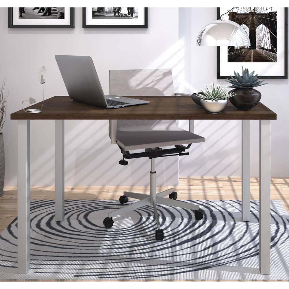 Bestar Square Metal Leg Work Table