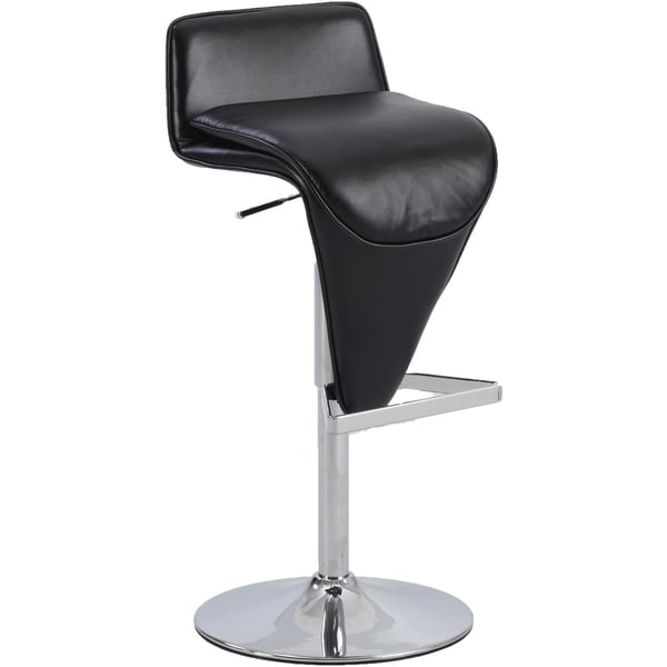 Somette Black Low Back Pneumatic Stool