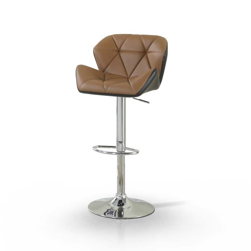Dimone Modern Faux Leather Adjustable Swivel Barstool by Furniture of America