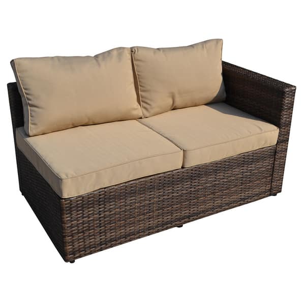 Shop The Hom Ventana 4 Piece Outdoor Wicker Lounge Set Free