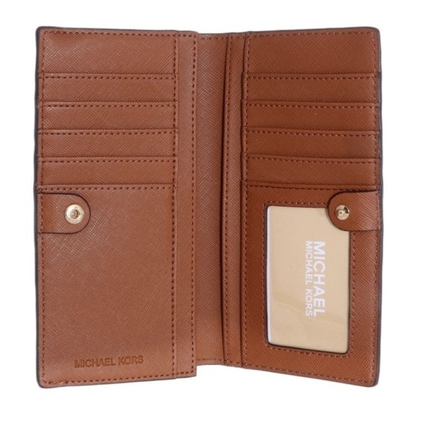 large saffiano leather slim wallet