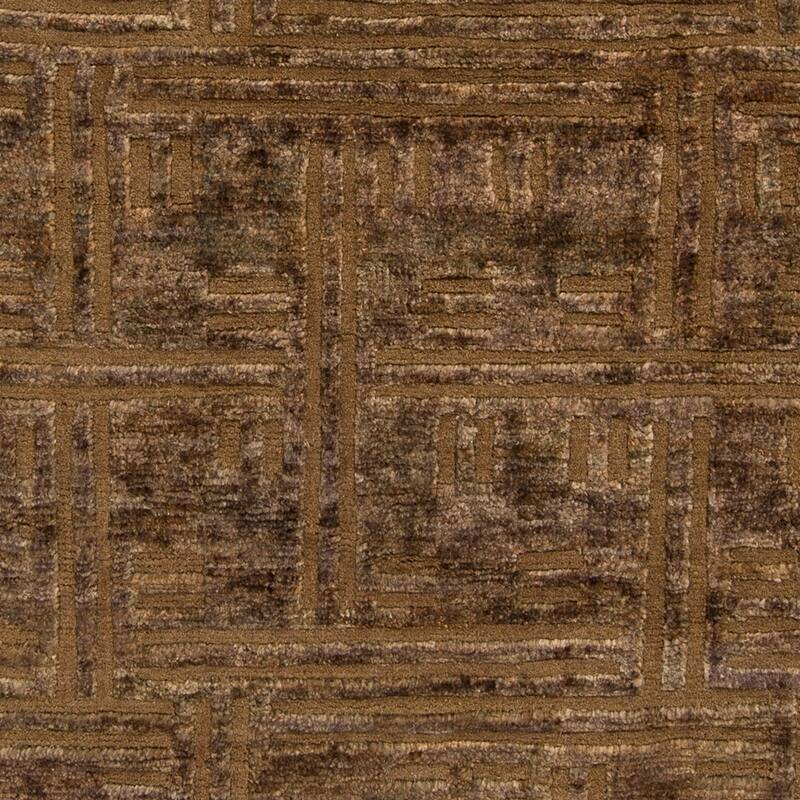 Hand-Knotted Maurice Geometric Pattern Jute Area Rug