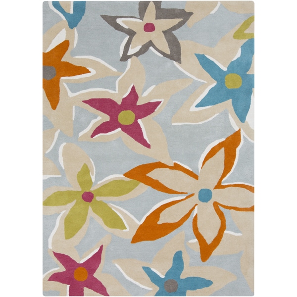Hand-Tufted Mollie Floral Wool Area Rug
