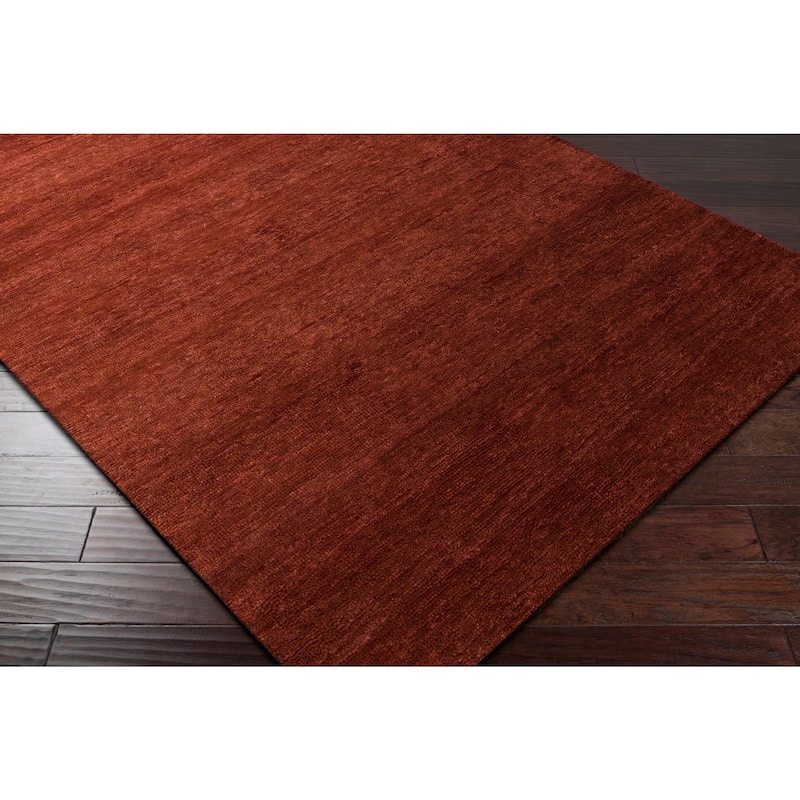 Hand-Woven Tanner Solid Pattern Cotton Area Rug