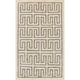 preview thumbnail 3 of 24, Hand-Woven Gilberto Geometric Pattern Jute Area Rug Moss - 2' x 3'