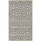 preview thumbnail 6 of 24, Hand-Woven Gilberto Geometric Pattern Jute Area Rug Navy - 2' x 3'