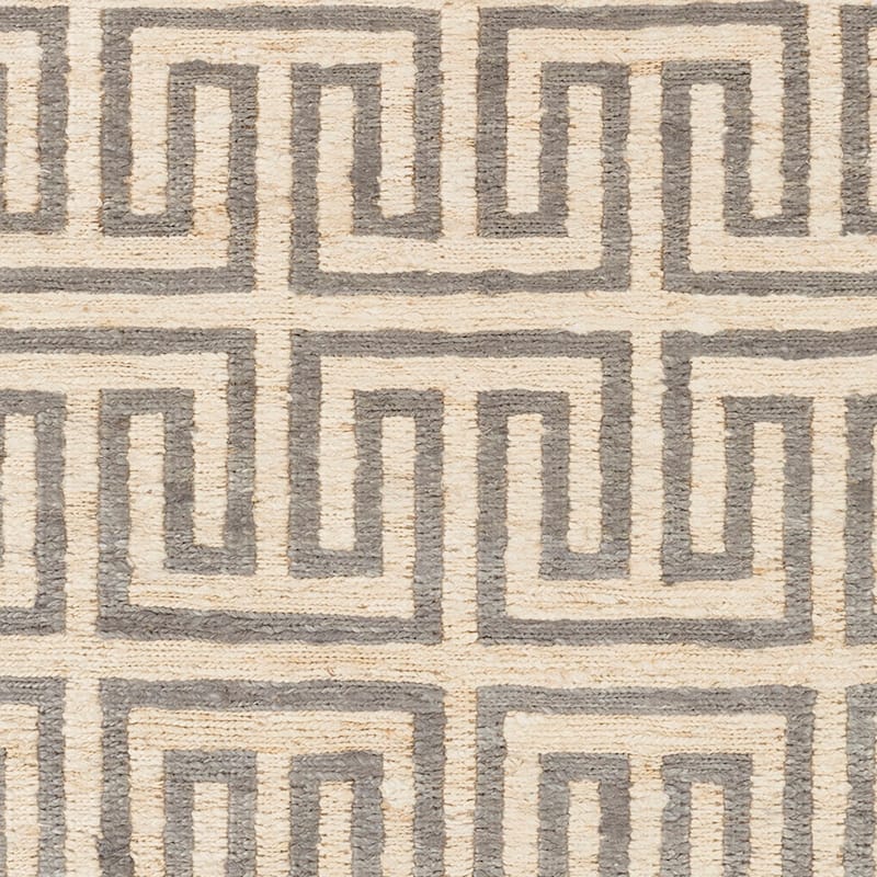 Hand-Woven Gilberto Geometric Pattern Jute Area Rug