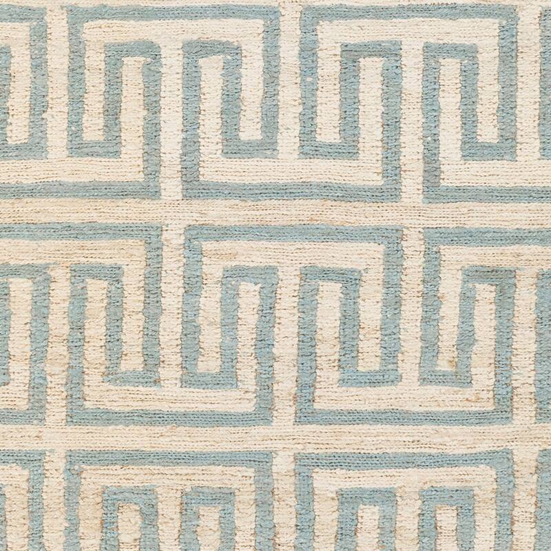 Hand-Woven Gilberto Geometric Pattern Jute Area Rug