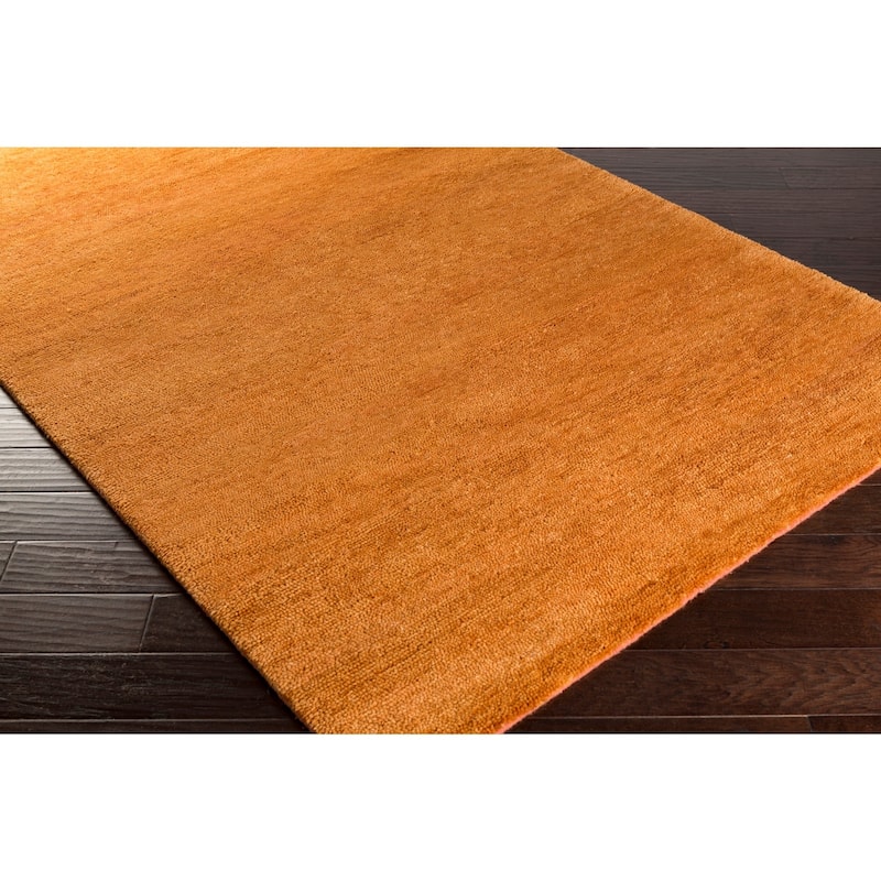 Hand-Woven Tanner Solid Pattern Cotton Area Rug