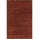 preview thumbnail 4 of 26, Hand-Woven Tanner Solid Pattern Cotton Area Rug Burgundy - 2' x 3'