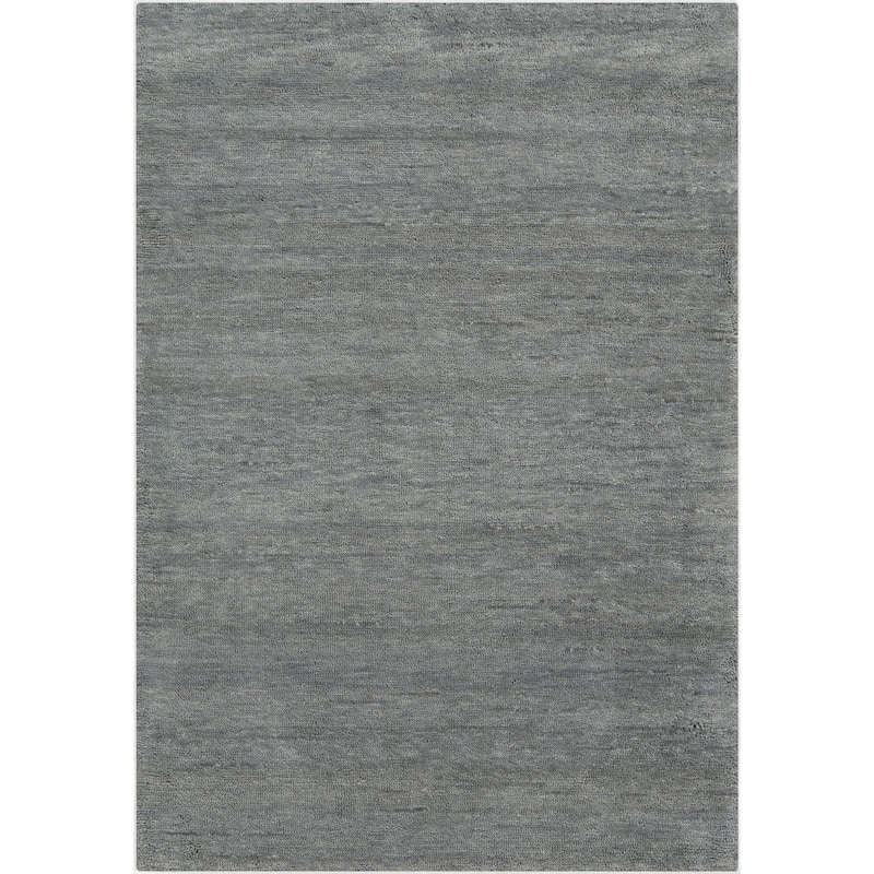 Hand-Woven Tanner Solid Pattern Cotton Area Rug - Moss - 2' x 3'