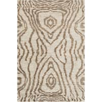 Baxton Studio Zaguri Modern Natural Handwoven Leather Blend Area Rug - 5' x 8'/Surplus