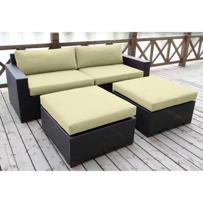 Bellini 'Andover' 4-piece Deep Seating Sofa and Ottoman Set