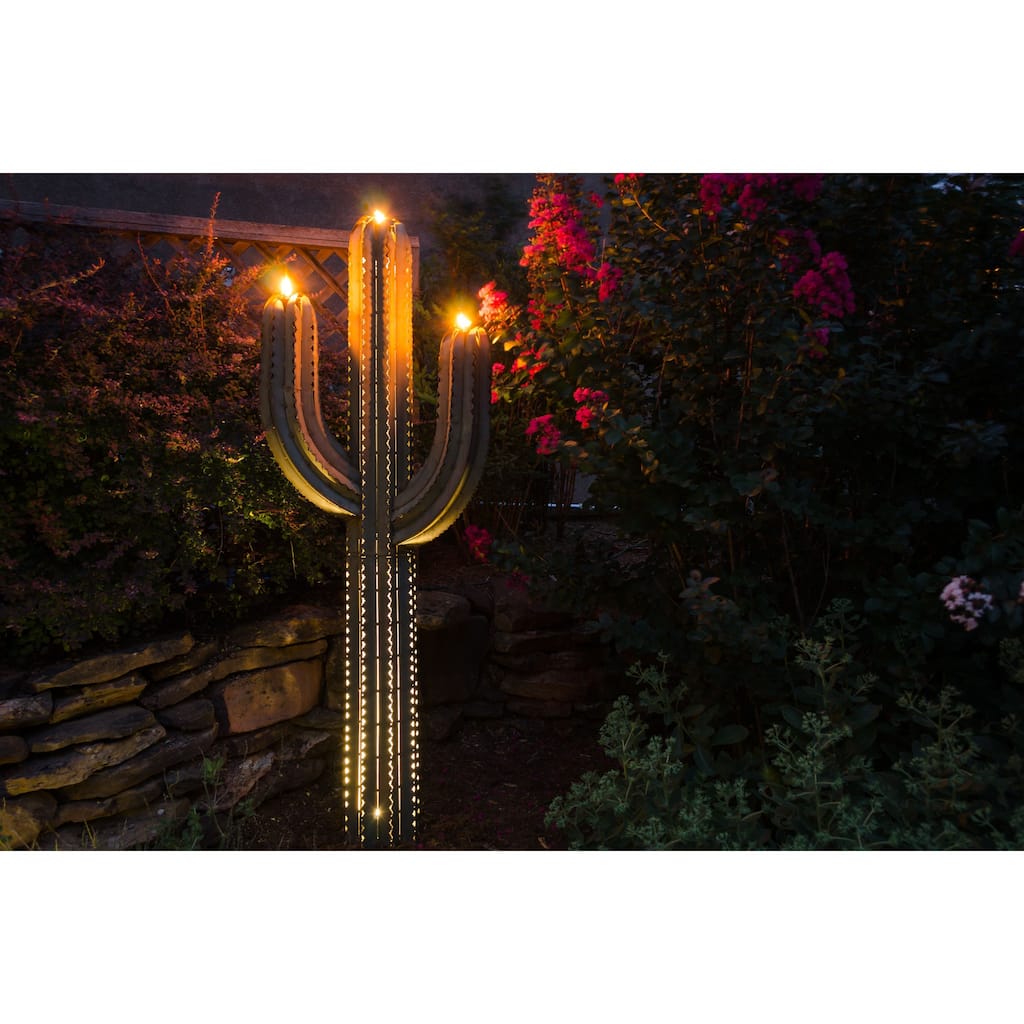 Steel 60-inch Saguaro Cactus Torch