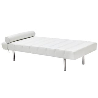 Classic Leather/ Stainless Steel Daybed