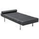 preview thumbnail 2 of 5, Classic Leather/ Stainless Steel Daybed