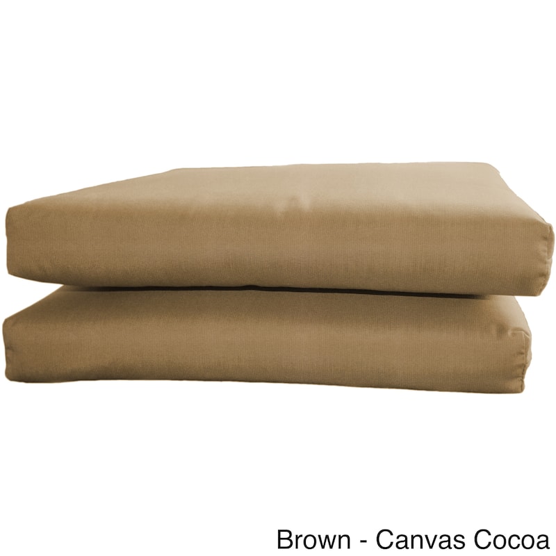 Sunbrella Designer KnifeEdge Seat Cushions (Set of 2)